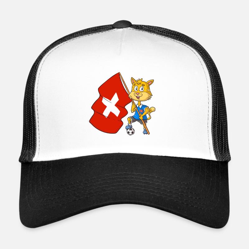 Chat fan suisse Casquette trucker 