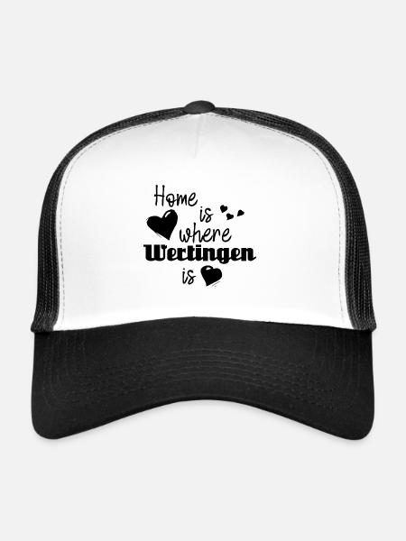 At home in Wertingen - Home is where Wertingen is - Trucker Cap - white/black - Front
