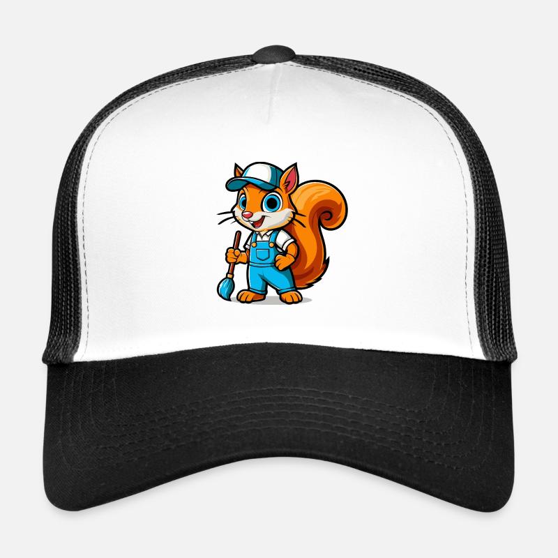 Eichhoernchen Painter - Trucker Cap - white/black
