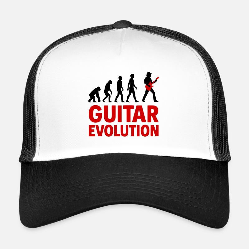 Guitare Evolution Musique Rock Casquette trucker 