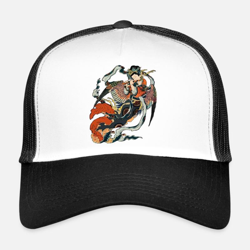 Karyōbinga - Trucker Cap - Weiß/Schwarz