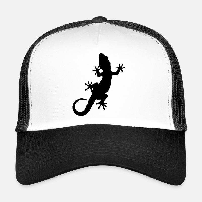 Gecko - Trucker Cap - Weiß/Schwarz