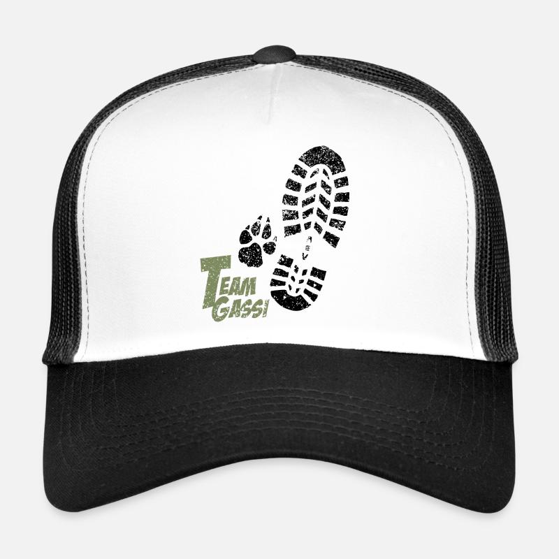 Fussabdruecke gruen Trucker Cap
