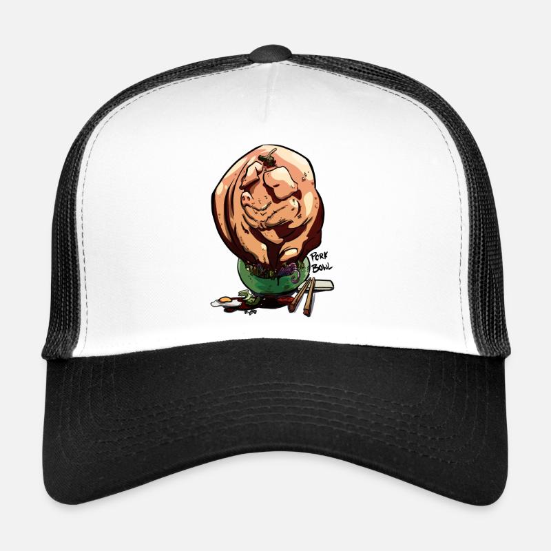 Pork Bowl - Trucker Cap - Weiß/Schwarz