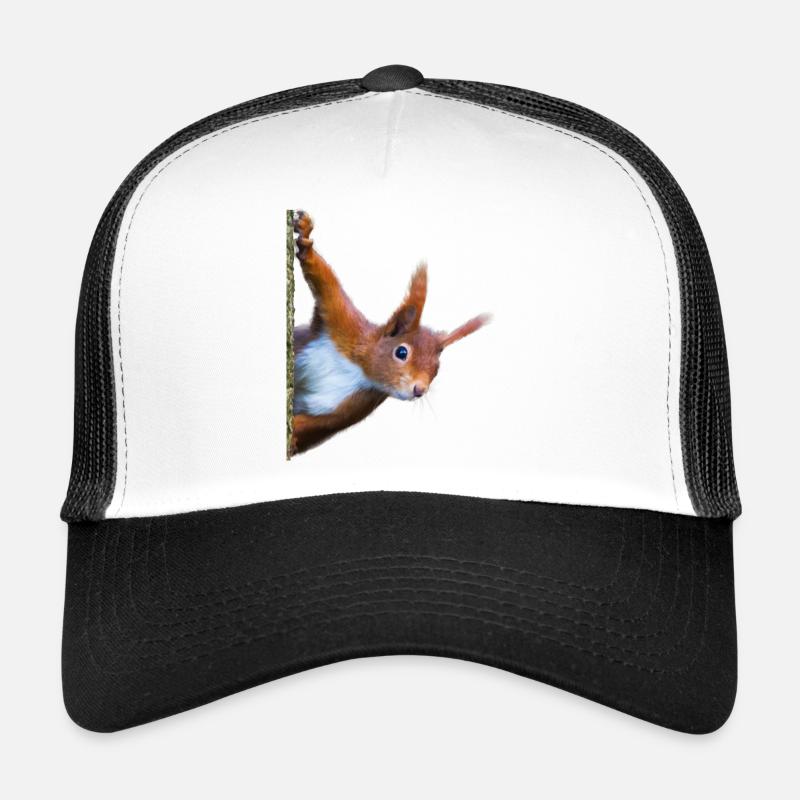 Eichhörnchen - Trucker Cap - Weiß/Schwarz
