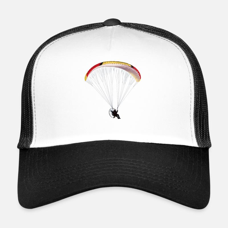 Paramotor - Casquette trucker  - blanc/noir