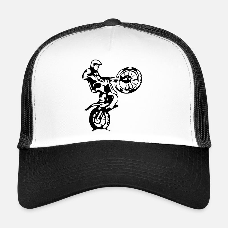 pilote d'essai - Casquette trucker  - blanc/noir