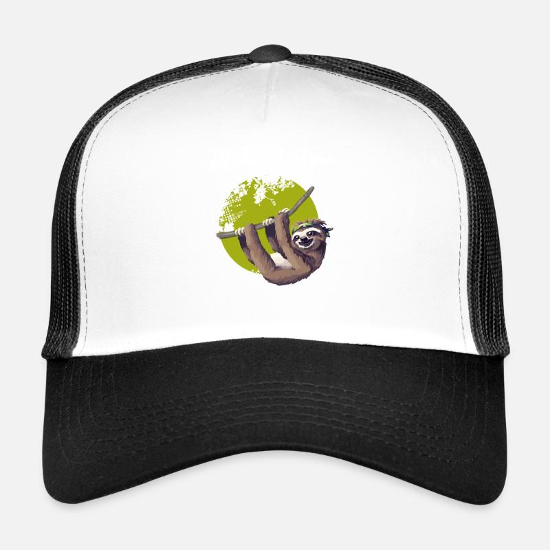 sloth make it slow Faultier faul Nerd pc chillen Trucker Cap
