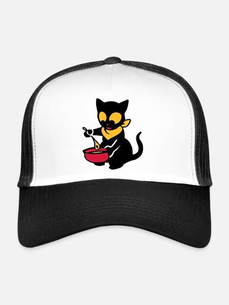 Georgie a du bol - Casquette trucker  - blanc/noir - Devant