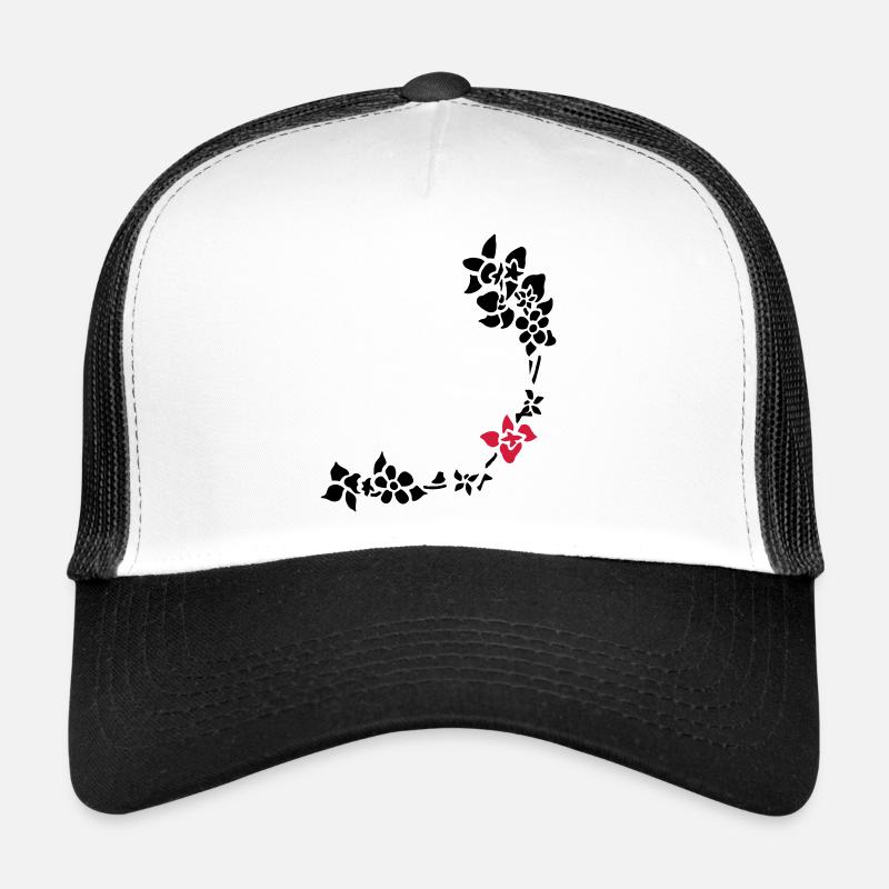 fleur Casquette trucker 