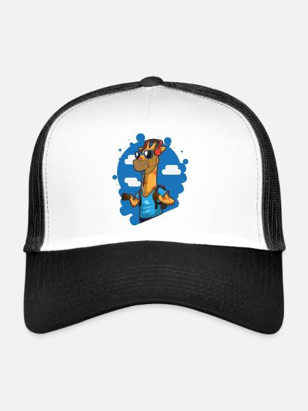 Giraffe - Trucker Cap - Weiß/Schwarz