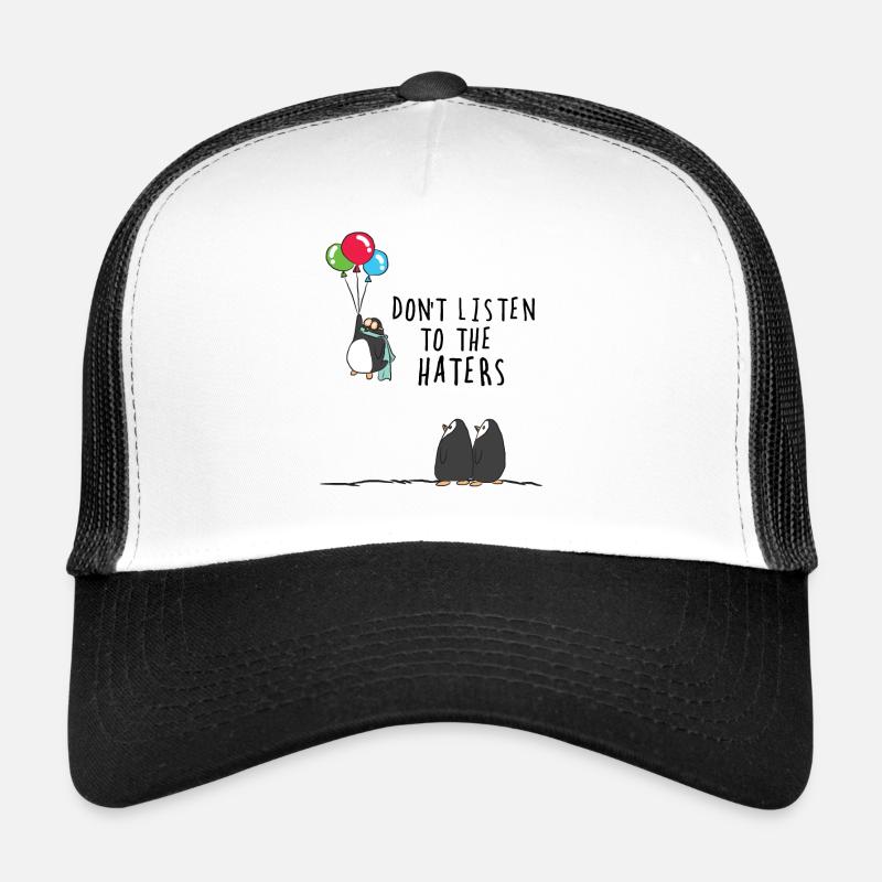 haters - Trucker Cap - white/black