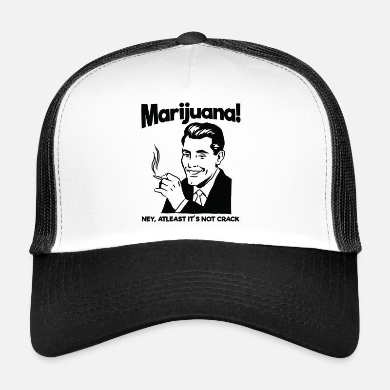 MARIJUANA - Trucker Cap - Weiß/Schwarz