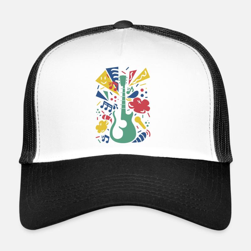 Symphonie de guitare colorée Casquette trucker 