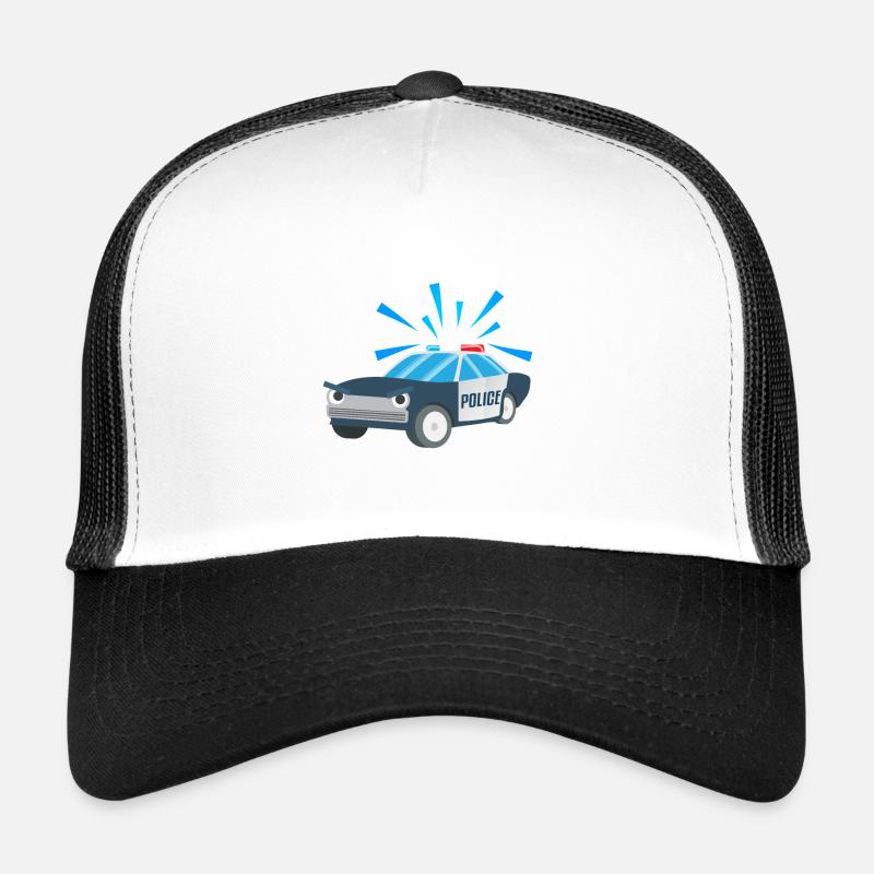 Kindershirt Polizeiauto Kindermotiv Polizei Trucker Cap