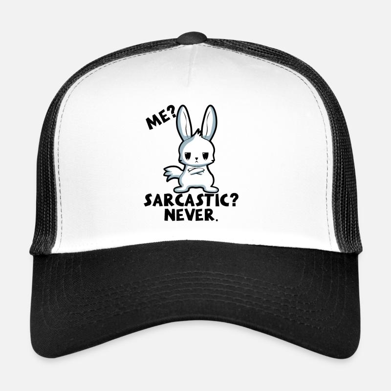 Sarcasm, Rabbit, Me, Gift Idea, Nope, Humor Trucker Cap