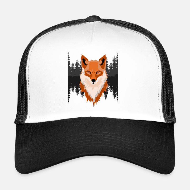 The fox from the forest - Trucker Cap - white/black