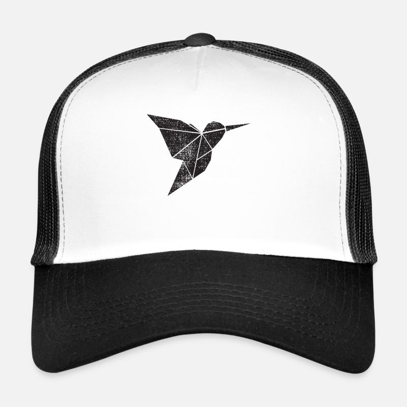 Vintage Vogel Simpel Schwarz Trucker Cap