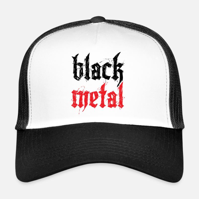 Black Metal Casquette trucker 