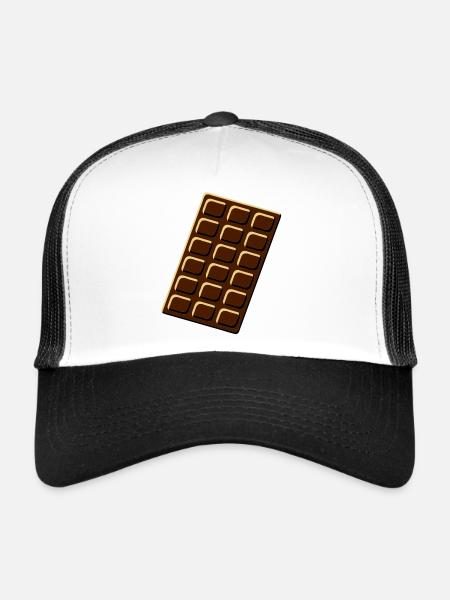 chocolate - Casquette trucker  - blanc/noir - Devant