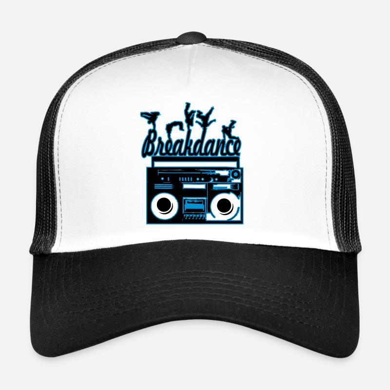 breakdance - Trucker Cap - Weiß/Schwarz