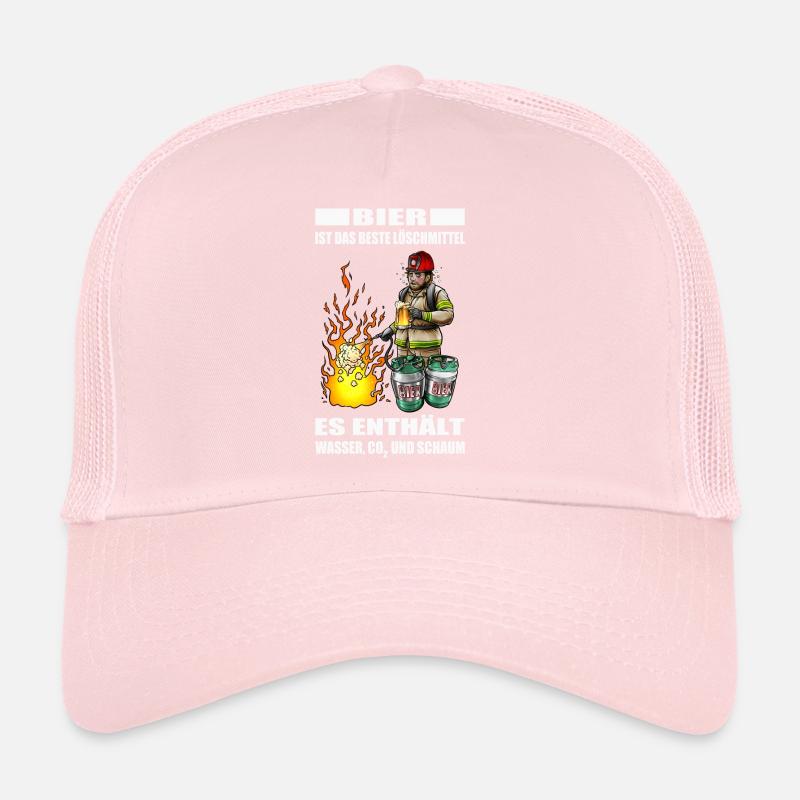 Volunteer firefighter fireman beer gift Trucker Cap