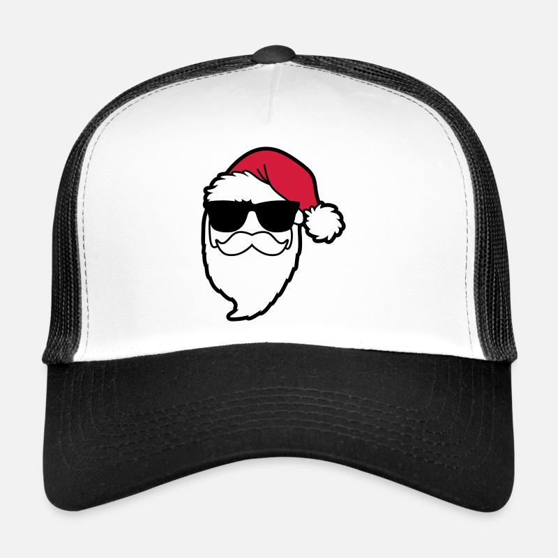 santa_claus_hohoho_4a - Trucker Cap - Weiß/Schwarz