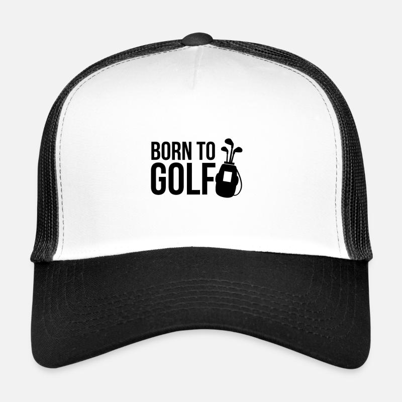Golf golfen Golfschläger Caddy Geschenk Golfshirt Trucker Cap