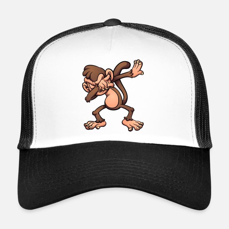 Monkey Finger Finger Silly Cartoon Style Trucker Cap