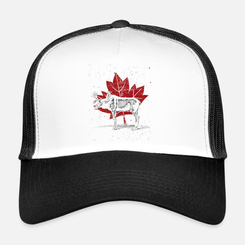 Orignal du canada - Casquette trucker  - blanc/noir