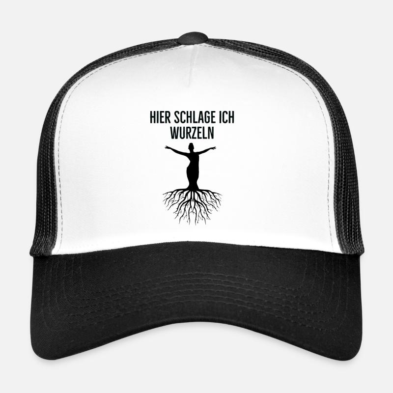 Take root - Trucker Cap - white/black