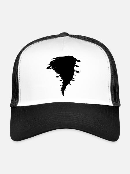 hurricane - Casquette trucker  - blanc/noir - Devant