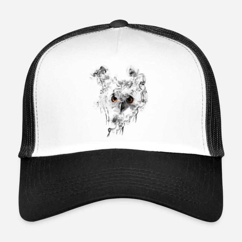 owl - Trucker Cap - white/black