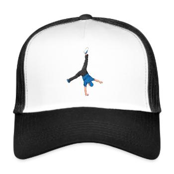 Breakdance Breaking Breaker Hip Hop Break Gift - Trucker Cap - white/black - Front