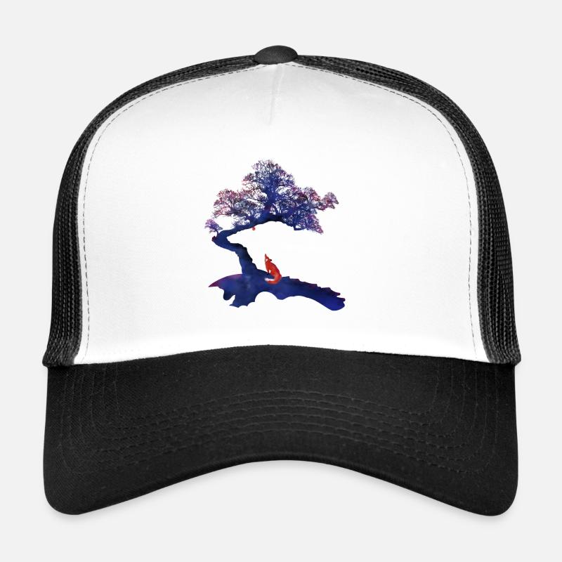 Fox Tree Nature Wildlife Adventure Life Earth Trucker Cap