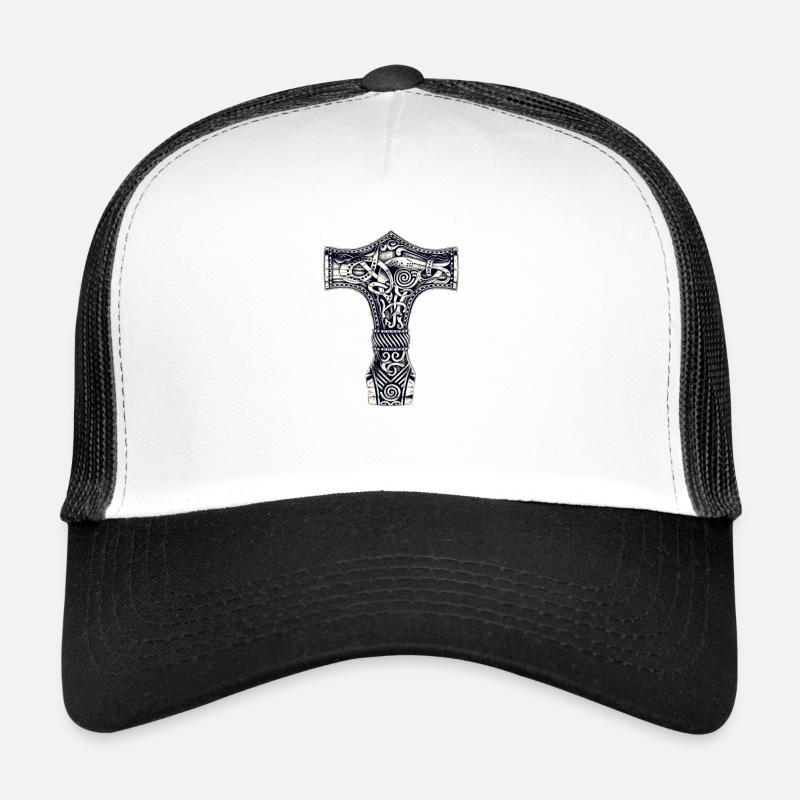 La Croix de Thor - Casquette trucker  - blanc/noir