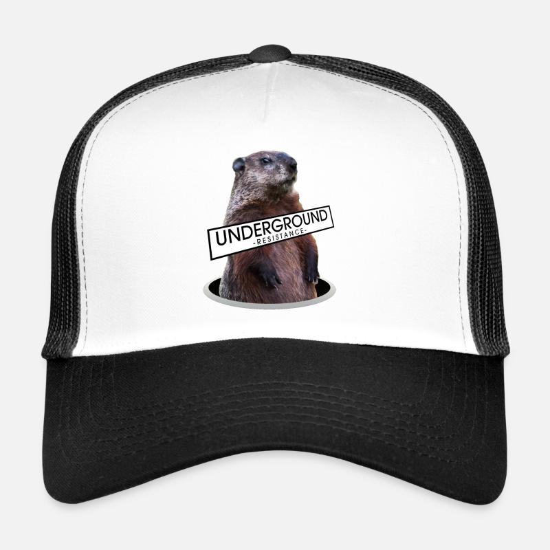 Underground Resistance - Murmeltier - Trucker Cap - Weiß/Schwarz