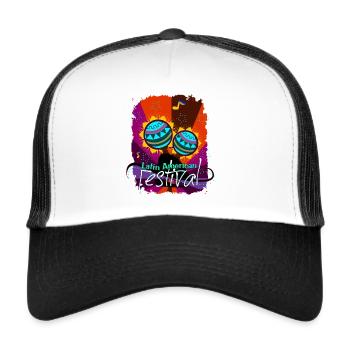 Latin Dance Music American Festival Shirt Gift - Trucker Cap - white/black - Front