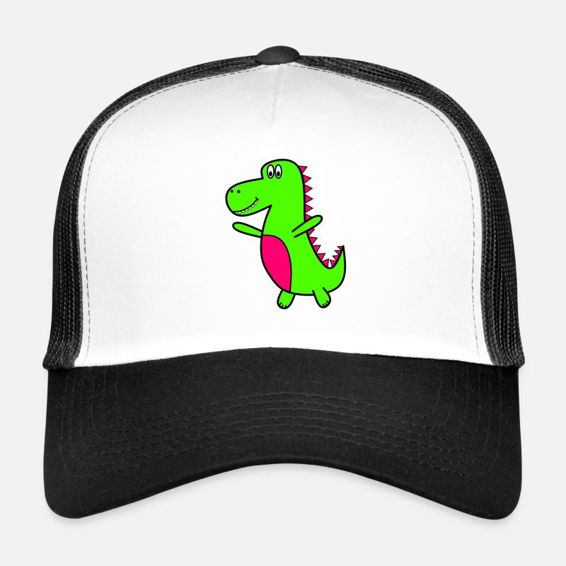 Dino - Trucker Cap - Weiß/Schwarz