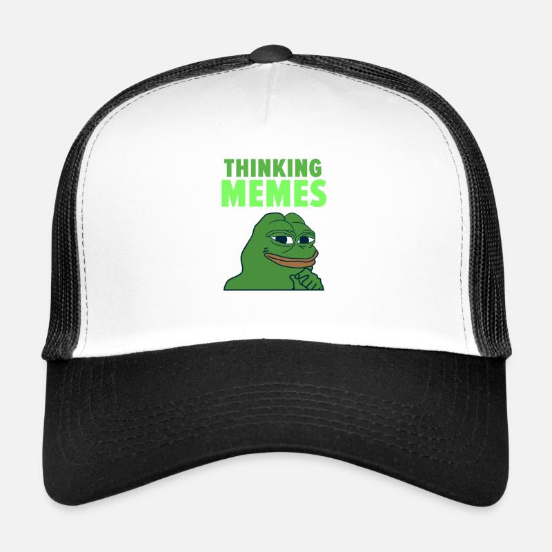 Mèmes - Casquette trucker  - blanc/noir