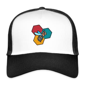 BIENE - Trucker Cap - Weiß/Schwarz - Vorne