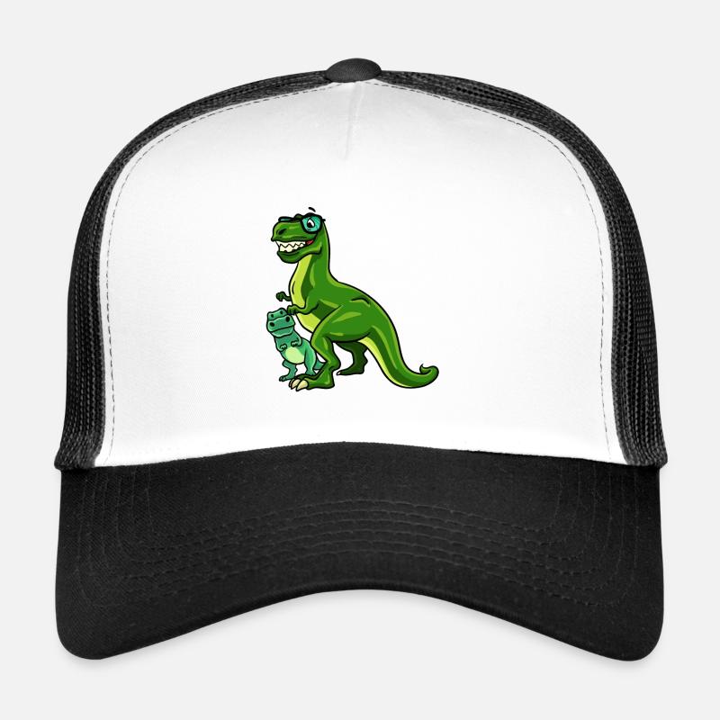 Dinosaurier Dino T-Rex Papa Vater Papi Geschenk Trucker Cap