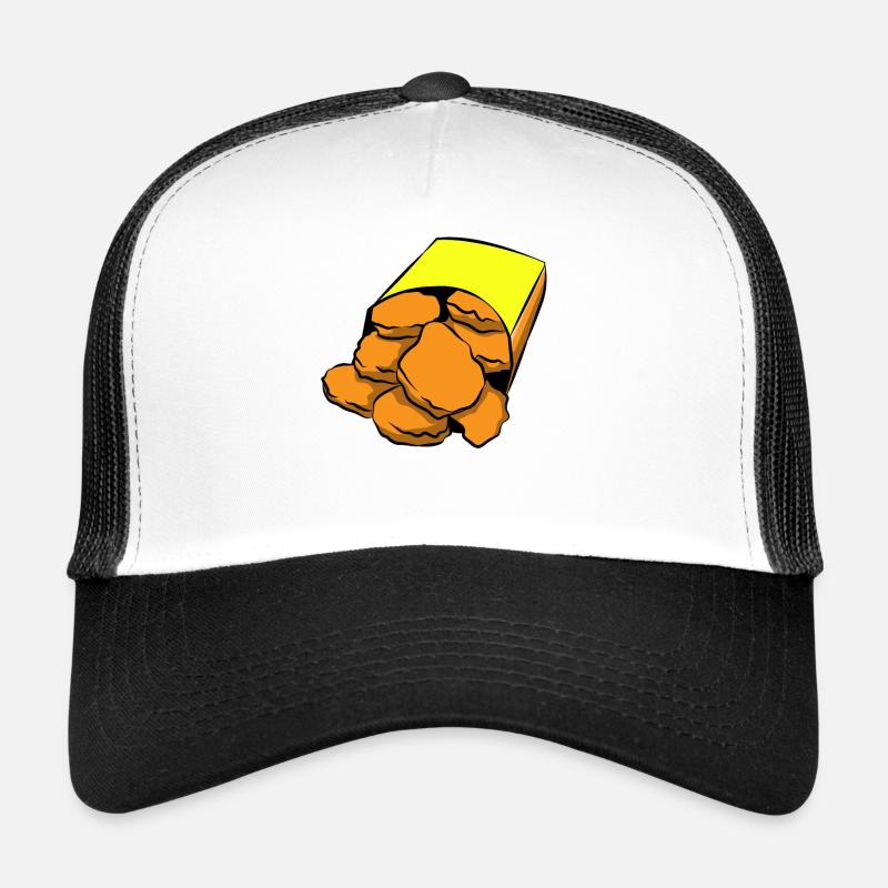 Cadeau de restauration rapide pépite de poulet Noug Nuggs Casquette trucker 