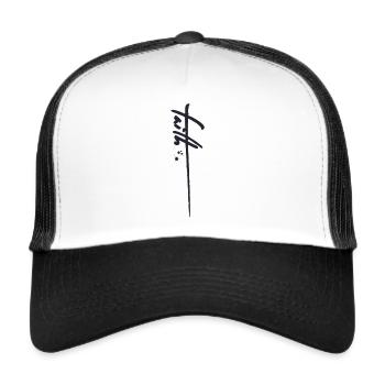 Christlich, Glaube Gott, Kirche - Trucker Cap - Weiß/Schwarz - Vorne