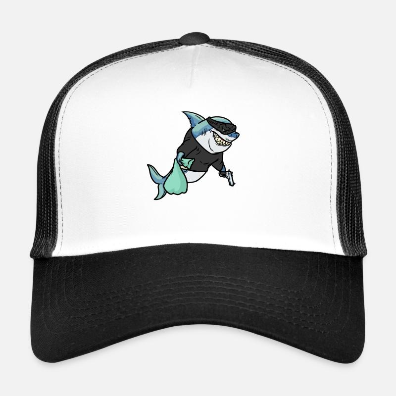 Robber Shark , Hai Räuber Trucker Cap
