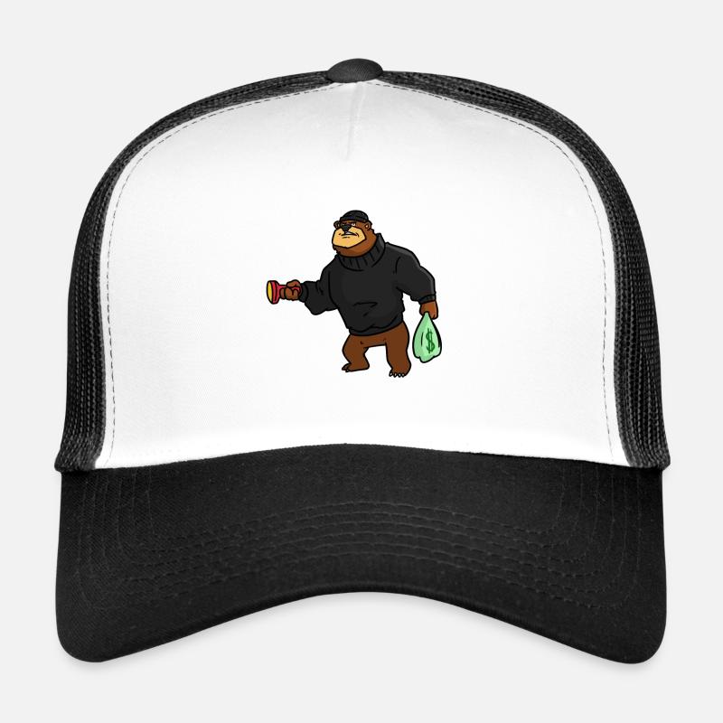 Robber Bear , Bär Räuber Trucker Cap