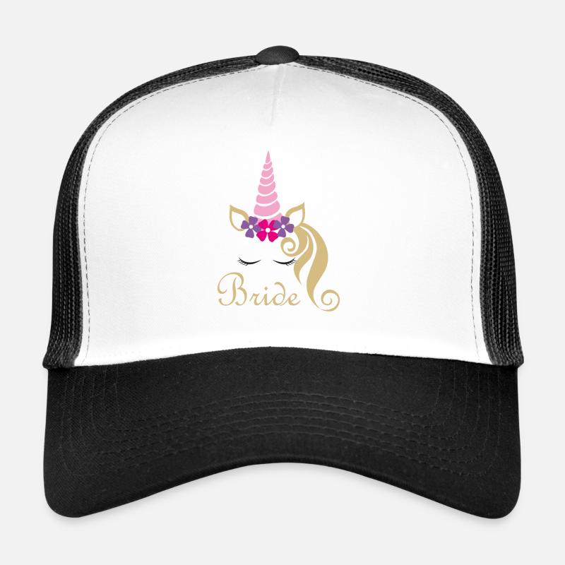 Braut - Trucker Cap - Weiß/Schwarz