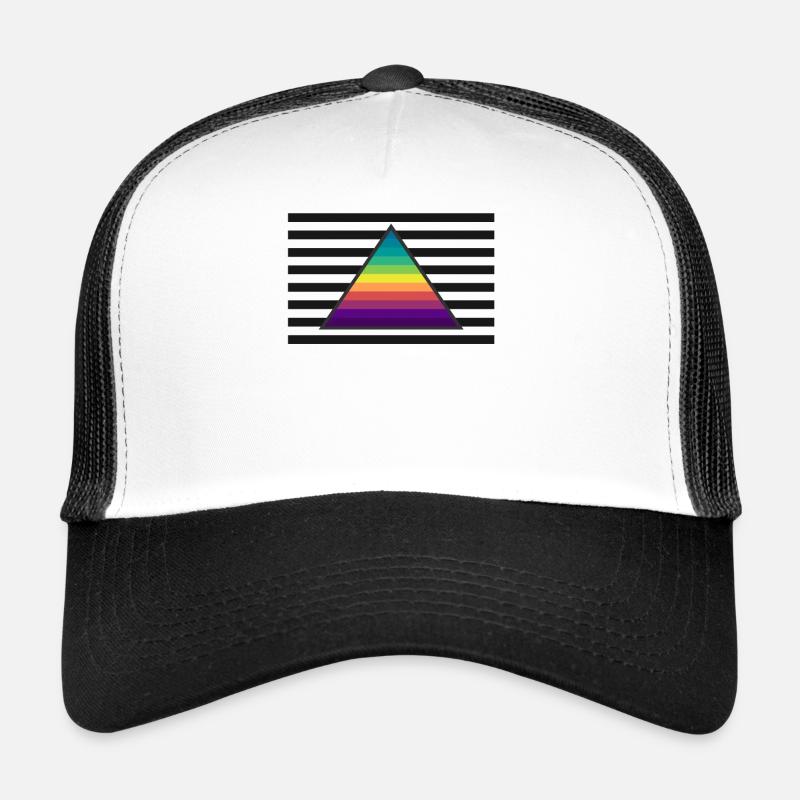colorful triangle with gray stripes Trucker Cap