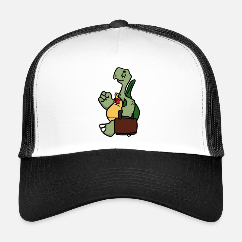 Worker Turtle - Trucker Cap - Weiß/Schwarz