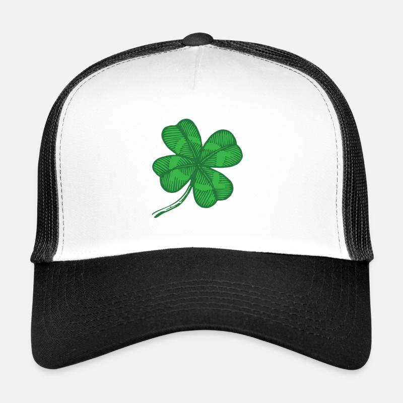 Kleeblatt - Trucker Cap - Weiß/Schwarz
